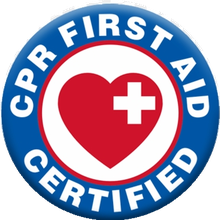 CPR First Aid Certified badge