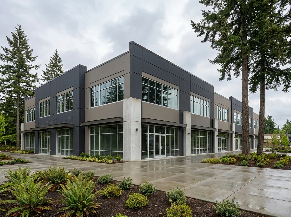 Freshly painted commercial office interior in a Seattle-area building.