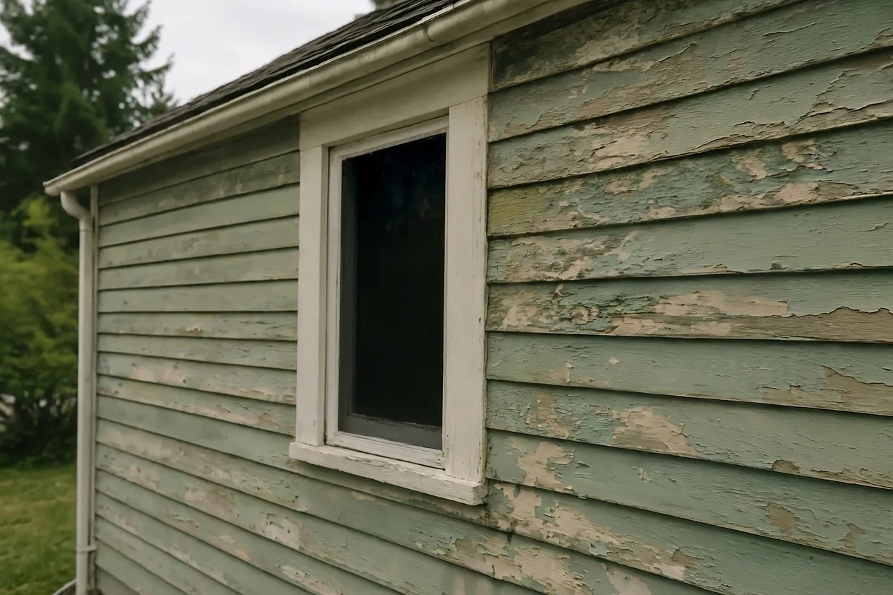 Freshly painted exterior of an older Seattle-area home.